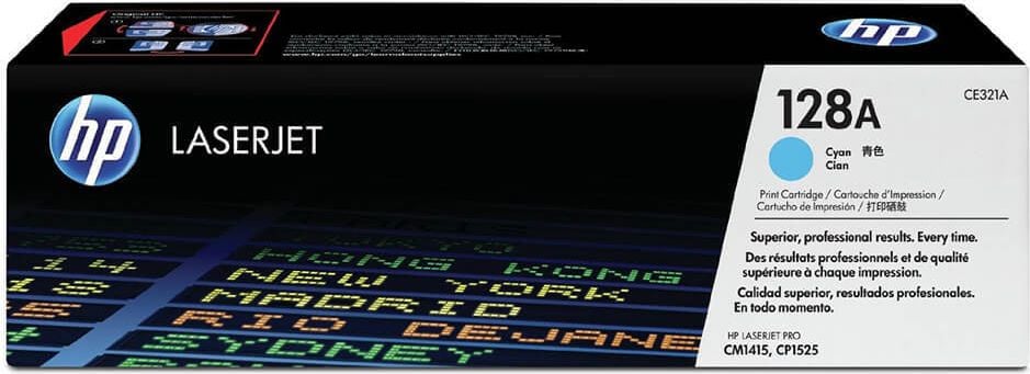 HP Lasertoner CE321A Nr. 128A, cyan, 1.300 Seiten
