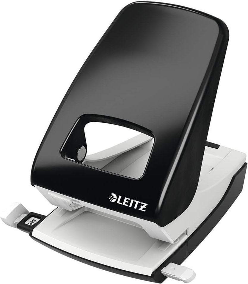 Locher Leitz New NeXXt 5138, ca. 40 Blatt, Anschlagschiene, schwarz