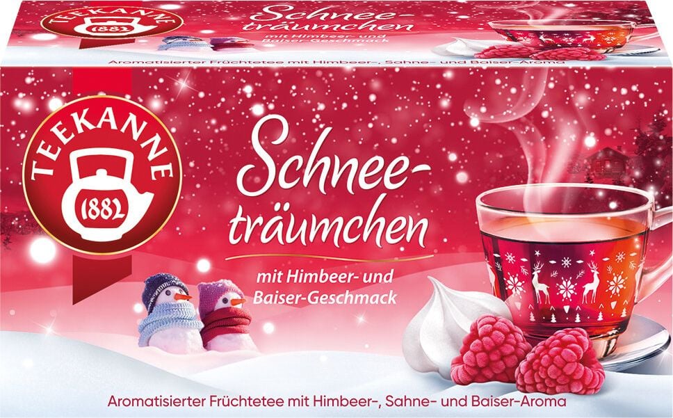Tee Teekanne Wintertee Schneeträumchen 7654, Beuteltee, Pack 18 Beutel à 2,25g