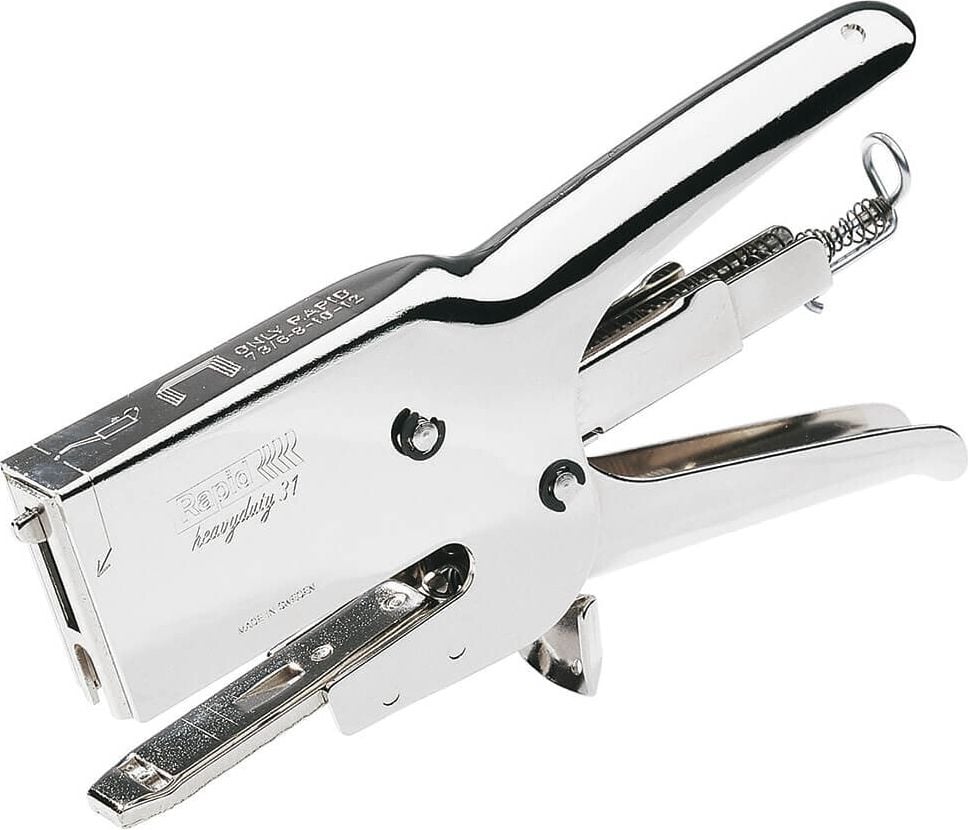Heftzange Rapid Classic HD31 10540301, bis 70 Blatt, Einlegetiefe: 65mm, inkl.
Spitzamboss, für 73/6 bis 73/12 Klammern,
silber, silber