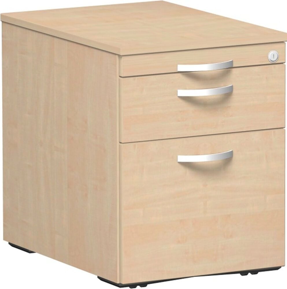 Rollcontainer Geramöbel Venedig S-530152, 43,8x60x56,6cm (BxTxH), 2
Schübe, Bogengriff, ahorn
