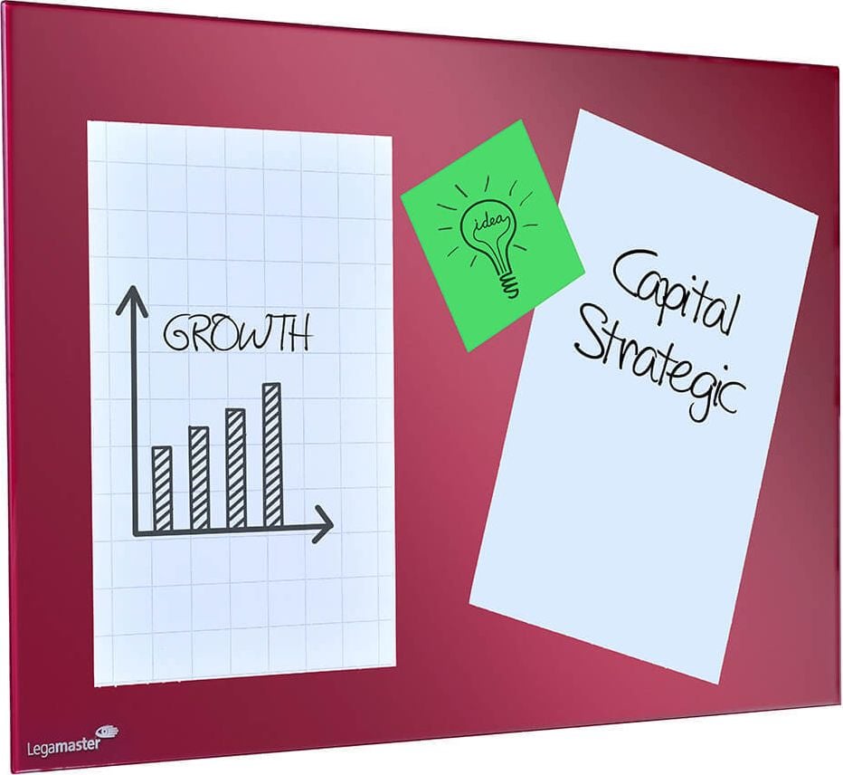 Whiteboardfolie Legamaster Magic-Chart Whiteboard 7-159100, 60x80cm, weiß, selbsthaftend, Rolle 25 Stück,
recycelbar