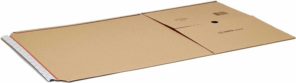 Universalverpackungen KBV-455, A3, Innenmaß: 455x325x80mm (LxBxH), variable Höhe, B-Welle, braun, Pack 20 Stück