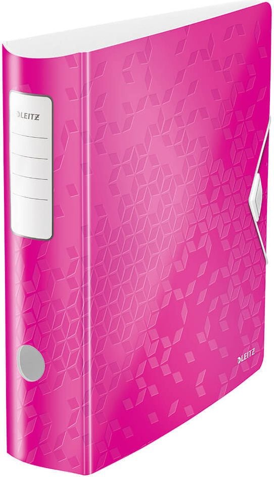 Ordner A4 Leitz Active WOW 1106, 82mm, Polyfoam, A4, 8,2cm Rücken, 180 Grad, Kunststoff, pink