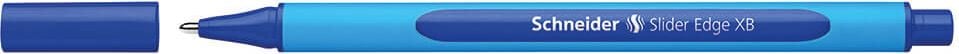 Kugelschreiber Schneider Slider Edge XB 1522, Einweg, Strichbreite XB ca. 0,7mm, Kappe in Schreibfarbe, blau
