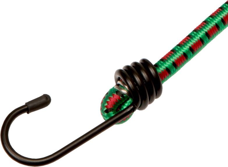 Gepäckspanner Conacord 521518, 80cm lang, Belastbarkeit max. 7kg, 2 Stahlhaken, grün, Gummi, Pack 2 Stück