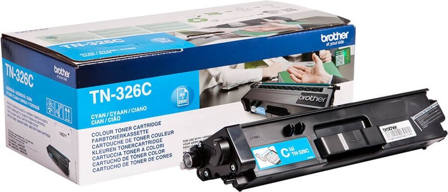 Brother Lasertoner TN-326C, cyan, 3.500 Seiten