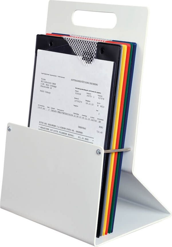Auftragstaschensammler Eichner 9089-00027, Tischständer, für 7 x A4, Kunststoff,
hellgrau
