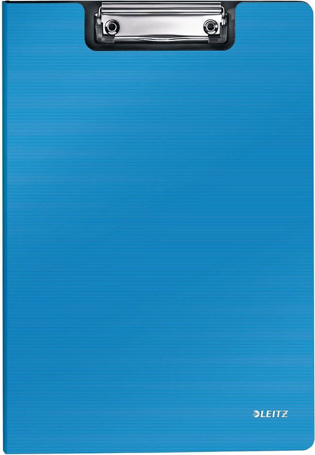 Klemmmappen Leitz Solid A4 3962, Metallklemme kurze Seite, Polyfoam, hellblau
