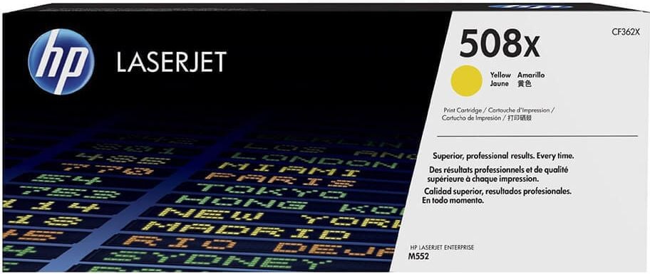 HP Lasertoner CF362X Nr. 508X, yellow, 9.500 Seiten