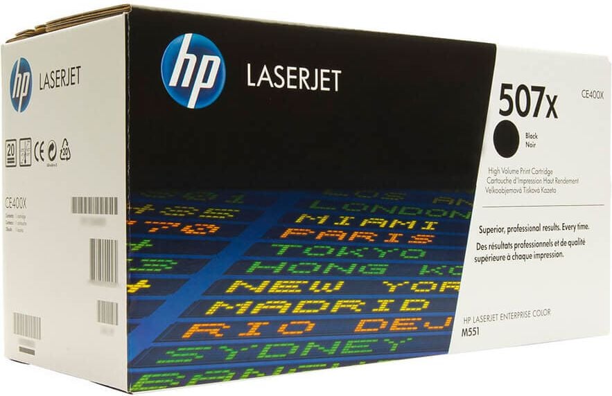HP Lasertoner CE400X Nr. 507X, schwarz, 11.000 Seiten