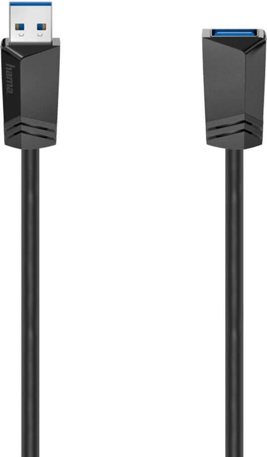 USB-Verlängerungskabel USB 3.0 Hama 200628 1,5m, USB-A-Kupplung / USB-A-Stecker, 5120 MBit/s,
schwarz