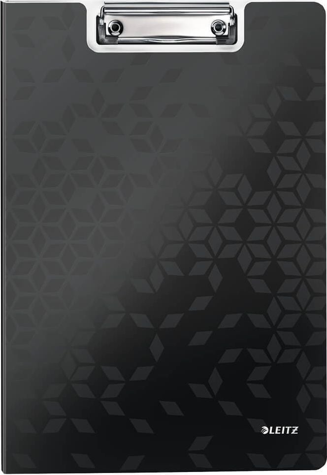 Klemmmappen Leitz WOW A4 4199, Innentasche, Metallklemme kurze Seite,
Polyfoam, WOW-Farben, schwarz