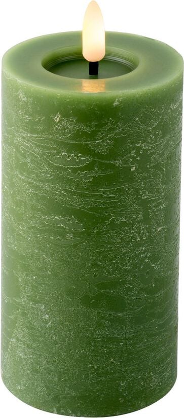 LED-Kerze LUMINEO, 7x15cm (DxH), Wachs, mit Timerfunktion,
warmweiß, grün