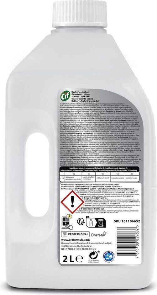 Kalklöser Cif Professional Küchenentkalker, Flasche, 2 Liter