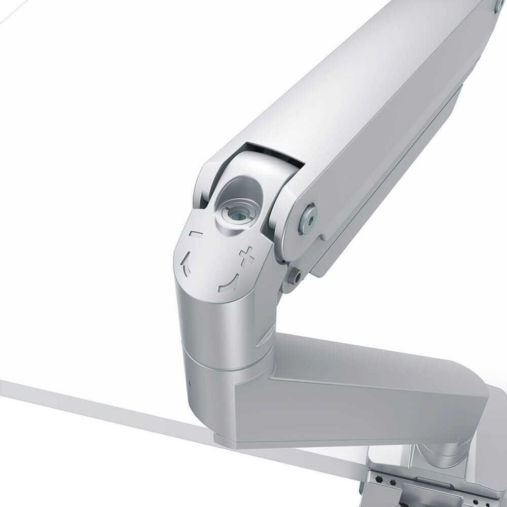 Monitorhalter Fellowes Eppa Dual Crossbar, 1 Arm, für 2 Monitore, Tragfähigkeit bis zu
16 kg, Klemmhalterung, silber
