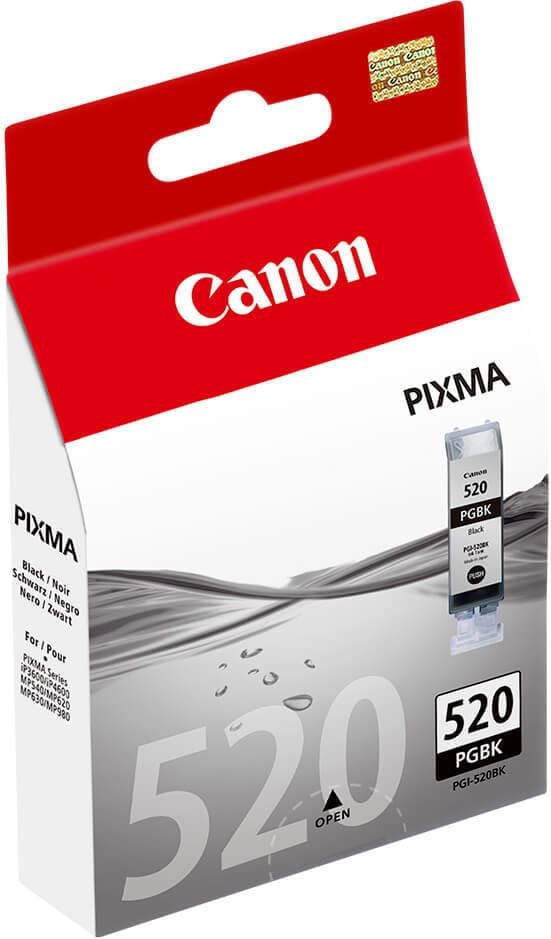 Canon Tintenpatrone PGI-520BK, schwarz, (2932B001), 19ml