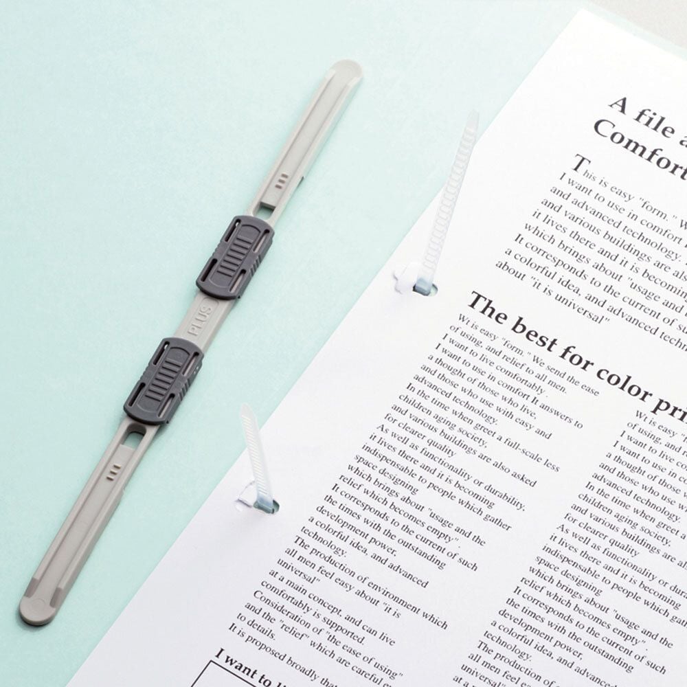 Heftgerät PLUS Japan SL-112A, bis 10 Blatt, Einlegetiefe: ca. 30mm,
klammerlos, grün