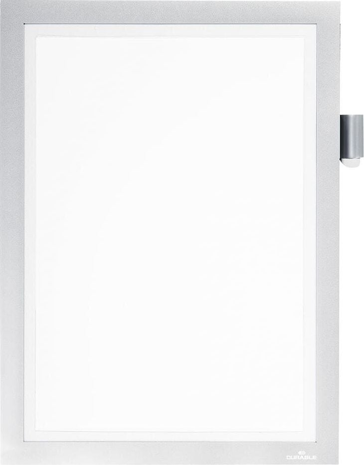 Inforahmen Durable DURAFRAME Magnetic Note A4 4989, A4 hoch/quer, Rückseite magnetisch, Stiftehalter, schwarz