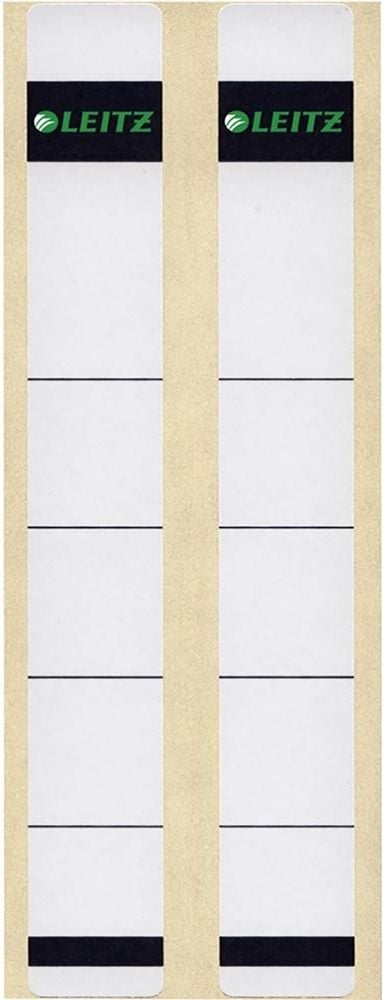 Rückenschilder Leitz 1646, schmal/kurz, 192x23mm, grau, selbstklebend,
Pack 10 Stück