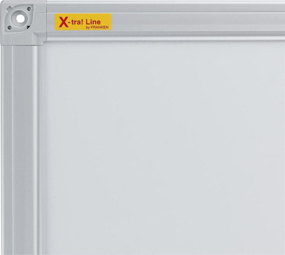Whiteboard Franken X-tra!Line SC3107, 90x180cm, lackiert, trocken abwischbar,
Alurahmen, Ablageleiste, Wandaufhängung