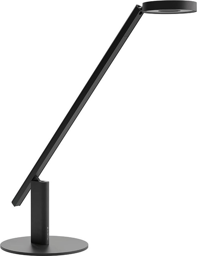 LED-Schreibtischleuchte LUCTRA TABLE LITE 921401, 12 W LED (warmweiß-tageslichtweiß), 900lm, stufenlos dimmbar, 5 Farbtemperaturen, Gestensteuerung, Standfuß, schwarz, schwarz