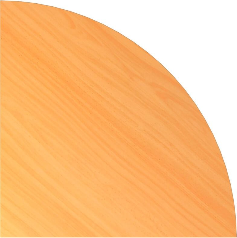 Eckverbindung Hammerbacher HE91, 80x80cm (BxT), Viertelkreis, buche
