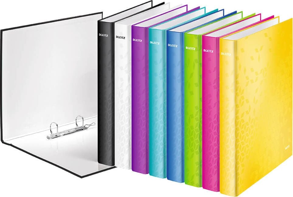 Ringbuch Leitz WOW A4 4241, 2 Ringe, 40mm Rücken, 25mm
Ringdurchmesser/Füllhöhe, grün