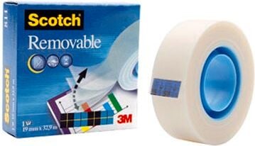 Klebefilm Scotch Removable Magic 811 M8111933, 19mm x 33m, matt, unsichtbar, ablösbar
