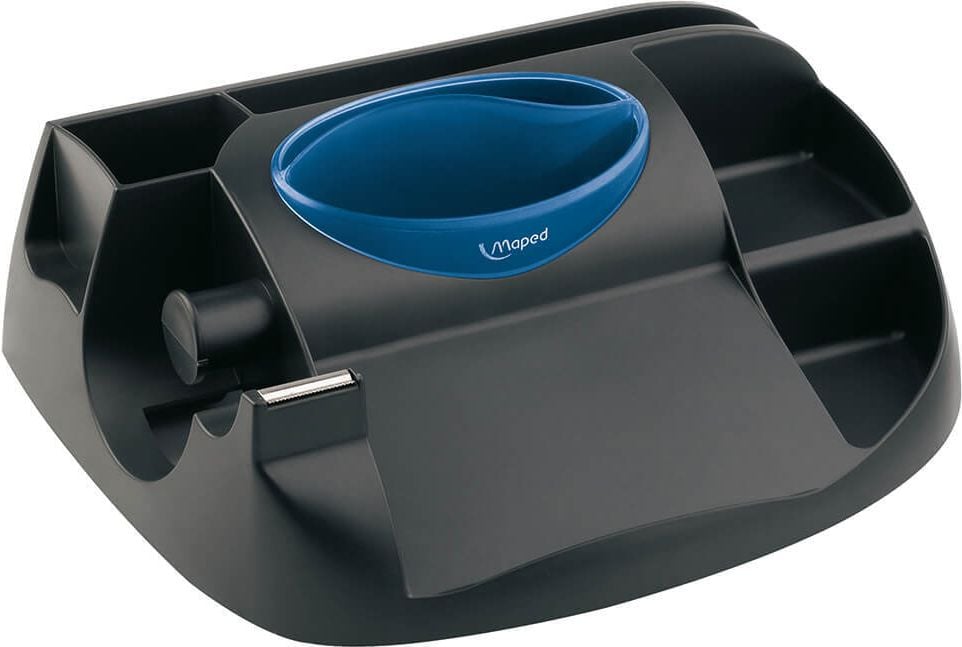 Stifteköcher Maped Essentials Green Maxi Office 575100, 6 Fächer, 1 Klebebandabroller, recycling
Kunststoff, schwarz