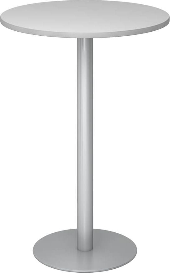 Stehtisch Hammerbacher STH08/x/S, 80cm Durchmesser, 111,6cm Höhe, Standfuß
silber, grau