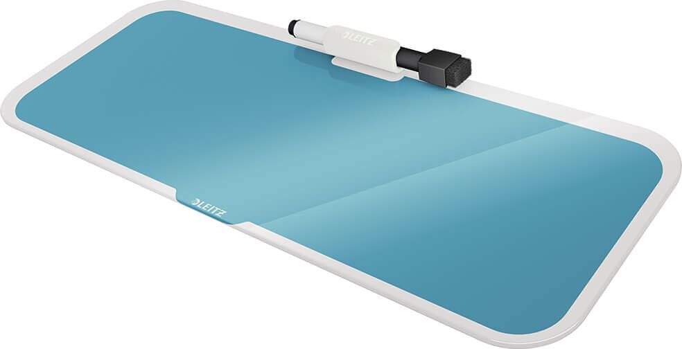 Glasboard Leitz Cosy Desktoptafel 5269, 460 x 140 mm, integrierter Stifthalter,
Sicherheitsglas, inkl. Zubehör, blau