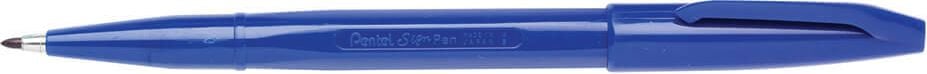 Fineliner Pentel S520 SignPen, ca. 1mm, Acrylspitze, blau