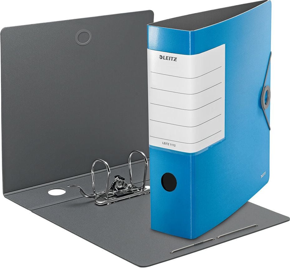 Ordner A4 Leitz Solid 1112, 82mm, Polyfoam, A4, 8,2cm Rücken, 180 Grad, Kunststoff, blau