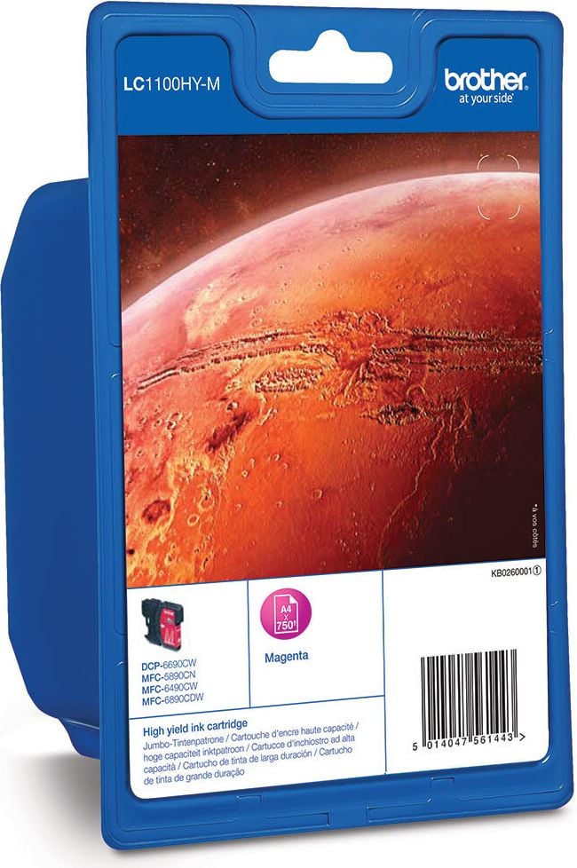 Brother Tintenpatrone LC-1100HYM, magenta, 750 Seiten