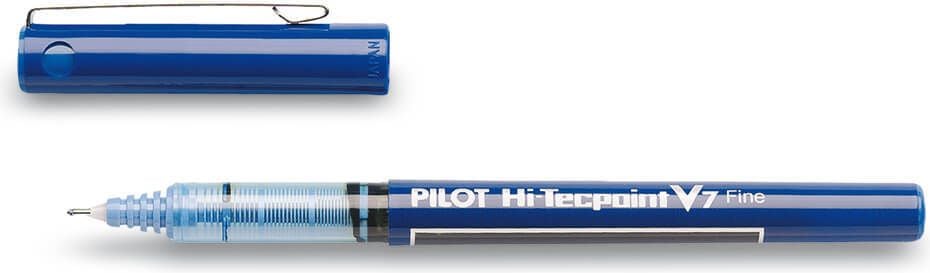 Tintenroller Pilot Hi-tecpoint V7 BX-V7 2228, 0,4mm, Gehäusefarbe=Schreibfarbe, blau