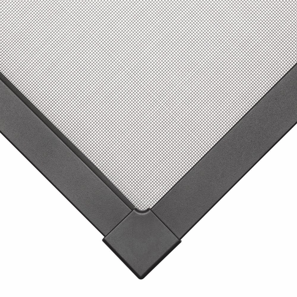 Fliegengitter Tesa INSECT STOP FALT Alurahmen 55214, 80x80cm bis 140x140cm, für Fenster, teleskopierbarer Faltrahmen mit Fliegengitter und Halterung, anthrazit