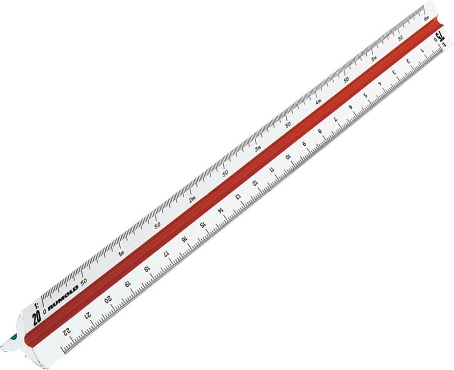 Dreikantmaßstäbe Rumold 160/1/30, Teilung: Architekt 1, 30cm