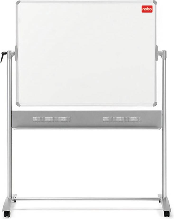 Whiteboard Nobo Classic Stahl 1901029, 90x120cm, lackiert, trocken abwischbar,
Ablageschale, Stativ-Drehtafel