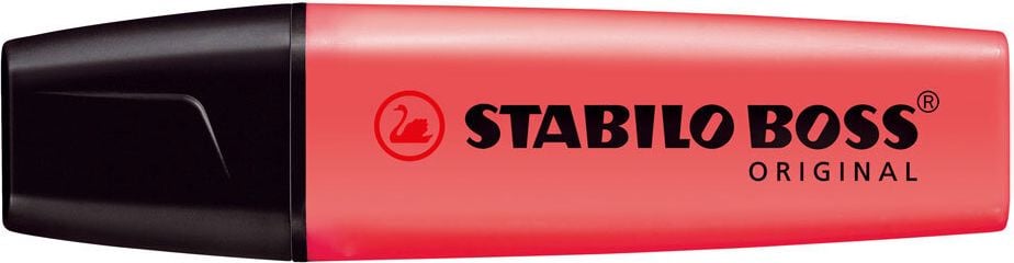 Textmarker STABILO BOSS ORIGINAL 70, ca. 2-5mm, Keilspitze, nachfüllbar, rot