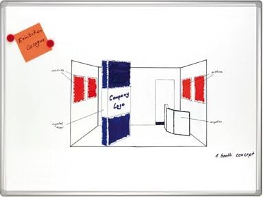 Whiteboard Franken Pro SC8209, 100x150cm, emailliert, trocken abwischbar