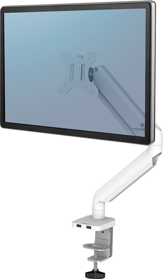 Monitorhalter Fellowes Platinum Einzelarm, 1 Arm, Tragfähigkeit bis zu 8 kg,
Klemmhalterung, weiß
