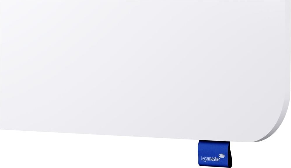 Whiteboard Legamaster ESSENCE 7-107094, 200x120cm, emailliert, trocken abwischbar, rahmenlos, abgerundete Ecken, Wandaufhängung, inkl. Zubehör, FSC, EU Ecolabel