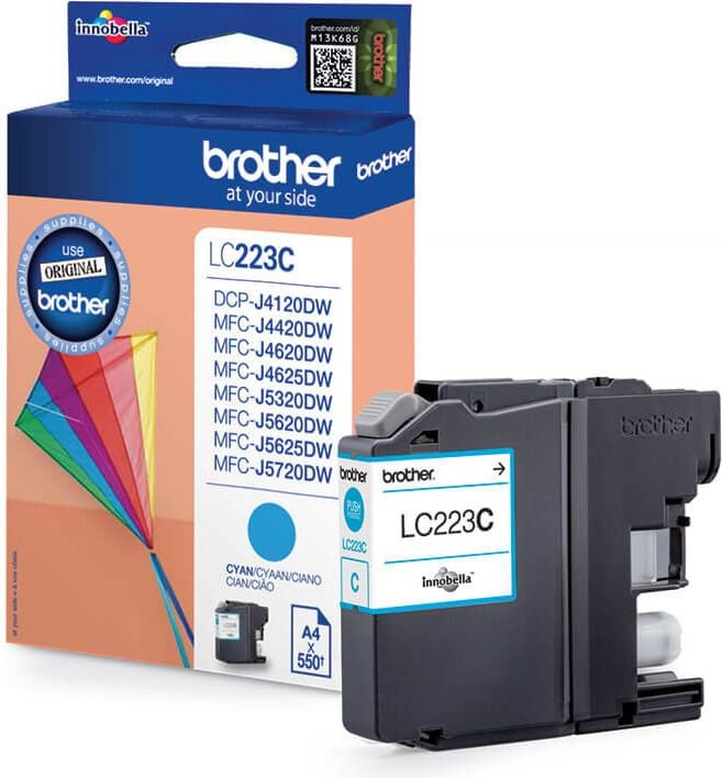 Brother Tintenpatrone LC-223C, cyan, 550 Seiten