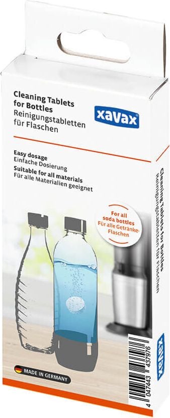 Reinigungstabletten Xavax 00111756, für Flaschen, chlorfrei, phosphatfrei, Pack
20 Tabletten