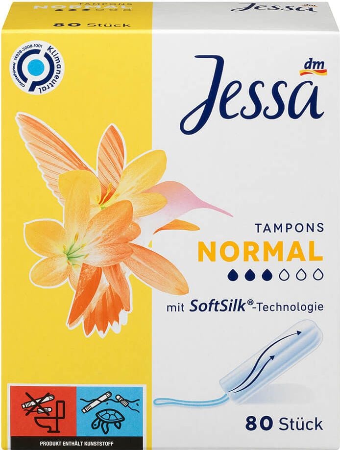 Tampons Duchesse Normal, Pack 80 Stück, einzeln verpackt