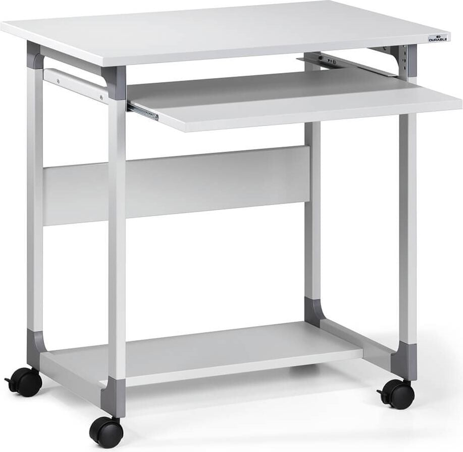 Computertisch Durable System Computer Trolley 75 VH 3796-10, 2 Böden, Tastaturablage, grau