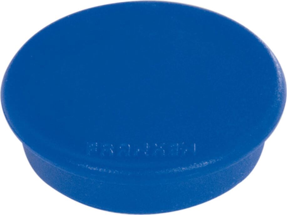 Magnete Franken HM10, 13mm Durchmesser, 7mm hoch, 100g
Tragfähigkeit, Pack 10 Stück, blau