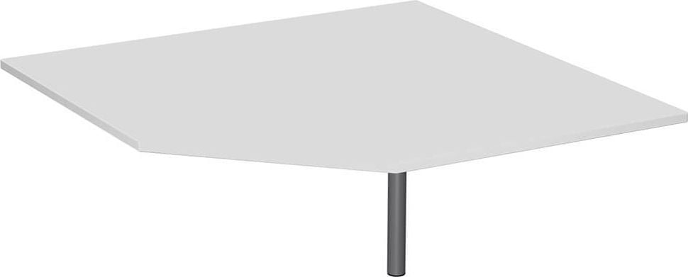 Trapezplatte Geramöbel C Fuß Flex S-617510-SI, 122,5x122,5cm (BxT), 68-82cm
Höhe, Fünfeck, Stützfuß, hellgrau