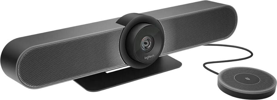 Mikrofon Logitech Zusatzmikrofon 989-000405, für Logitech MeetUp Videokonferenzsysteme,
Bluetooth-Pairing, Geräuschunterdrückung,
schwarz